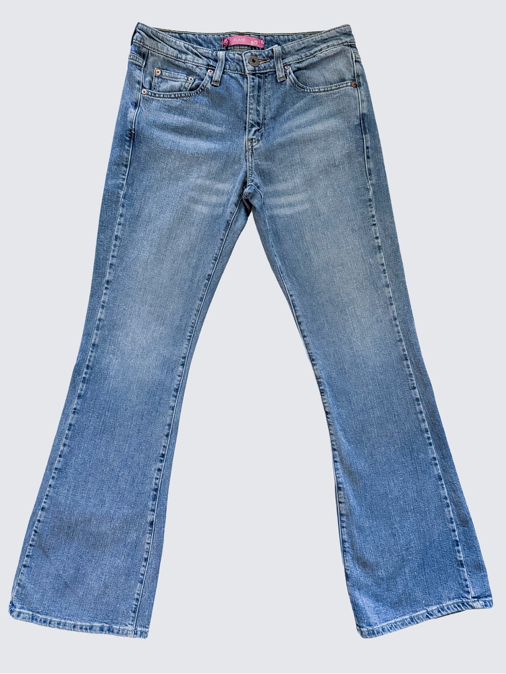 Vintage Levi’s 519 Low Rise Flare Jeans 9L Y2K 2000s Long Inseam